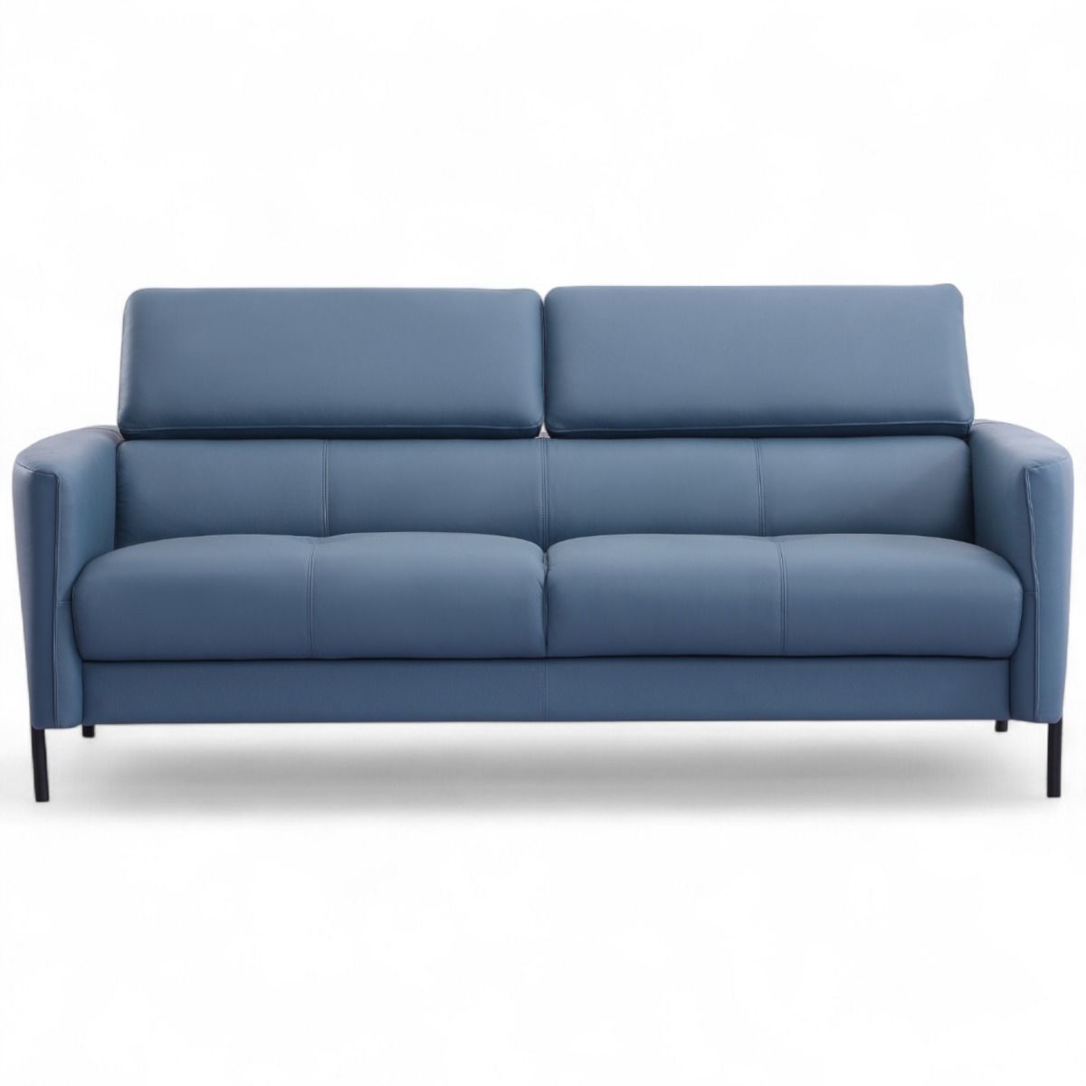 Pisa sininen sohvakalusto 3+2 nahkaa