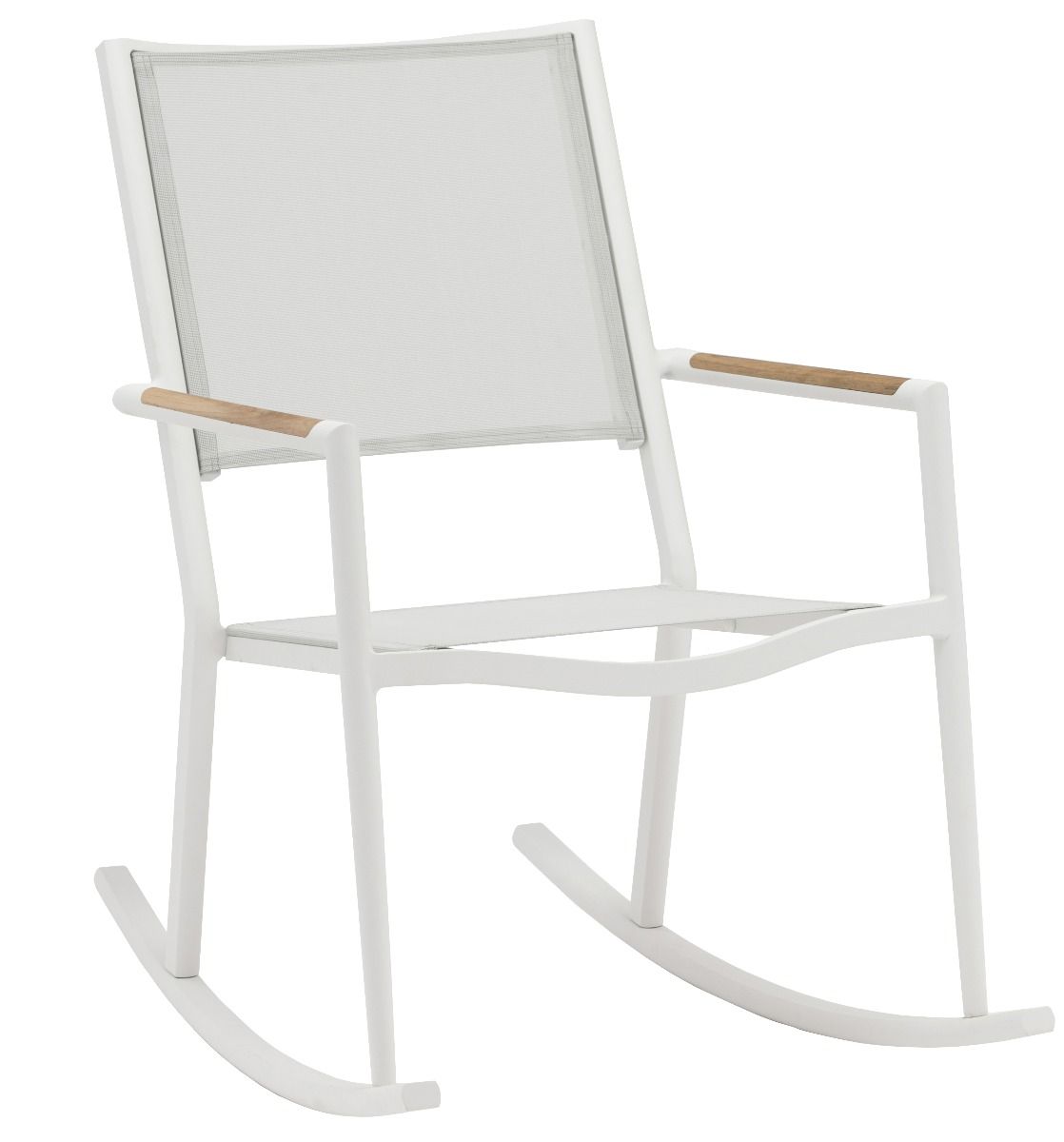 Keinutuoli ulkokäyttöön valkoinen alumiinia