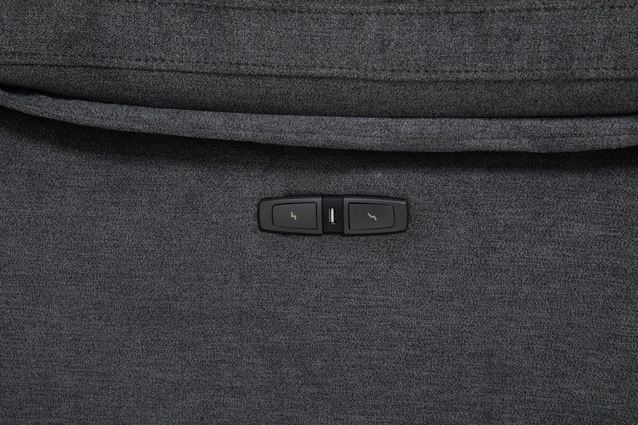 Portland 3+2 sähkörecliner sohvakalusto, harmaa