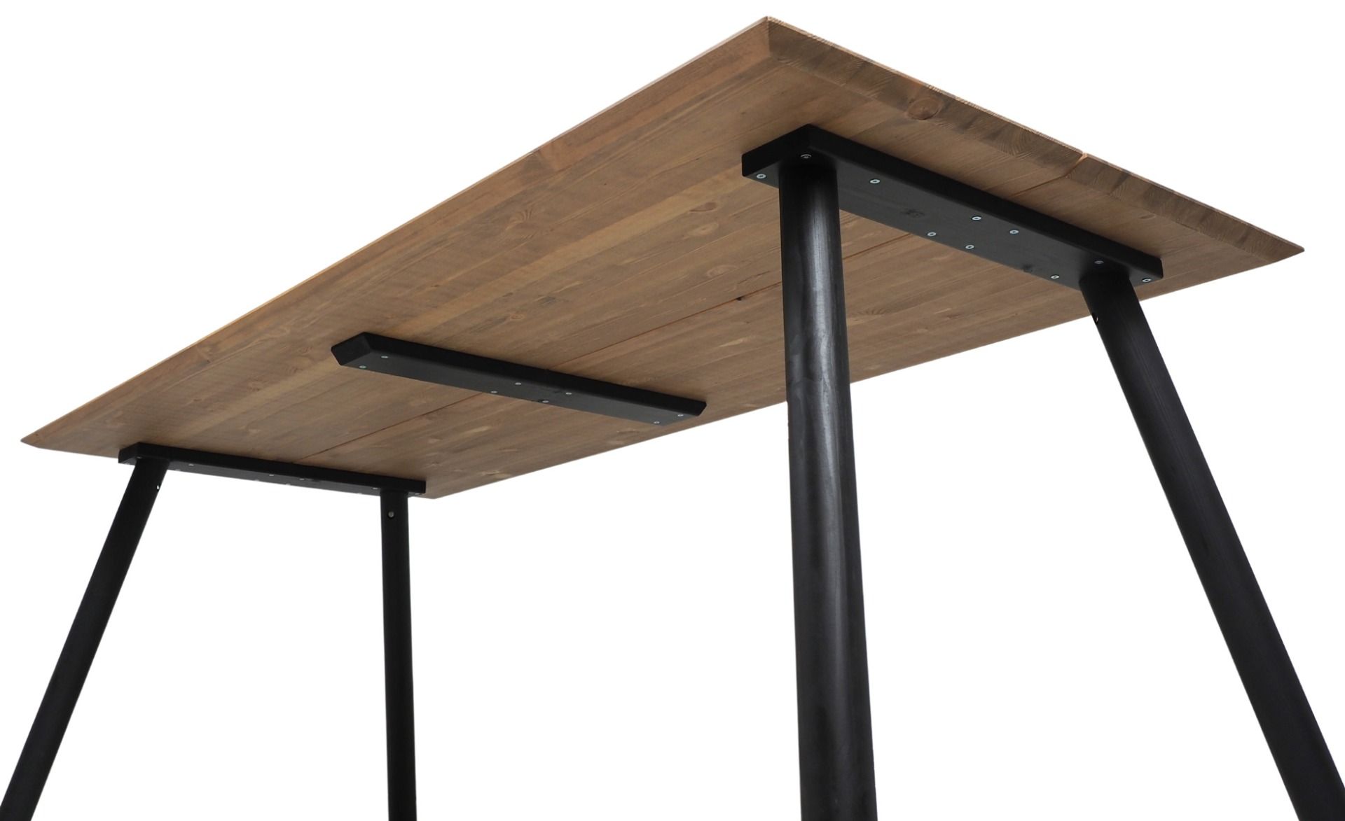 Pouta ruokapöytä 90x200, ruskea-musta