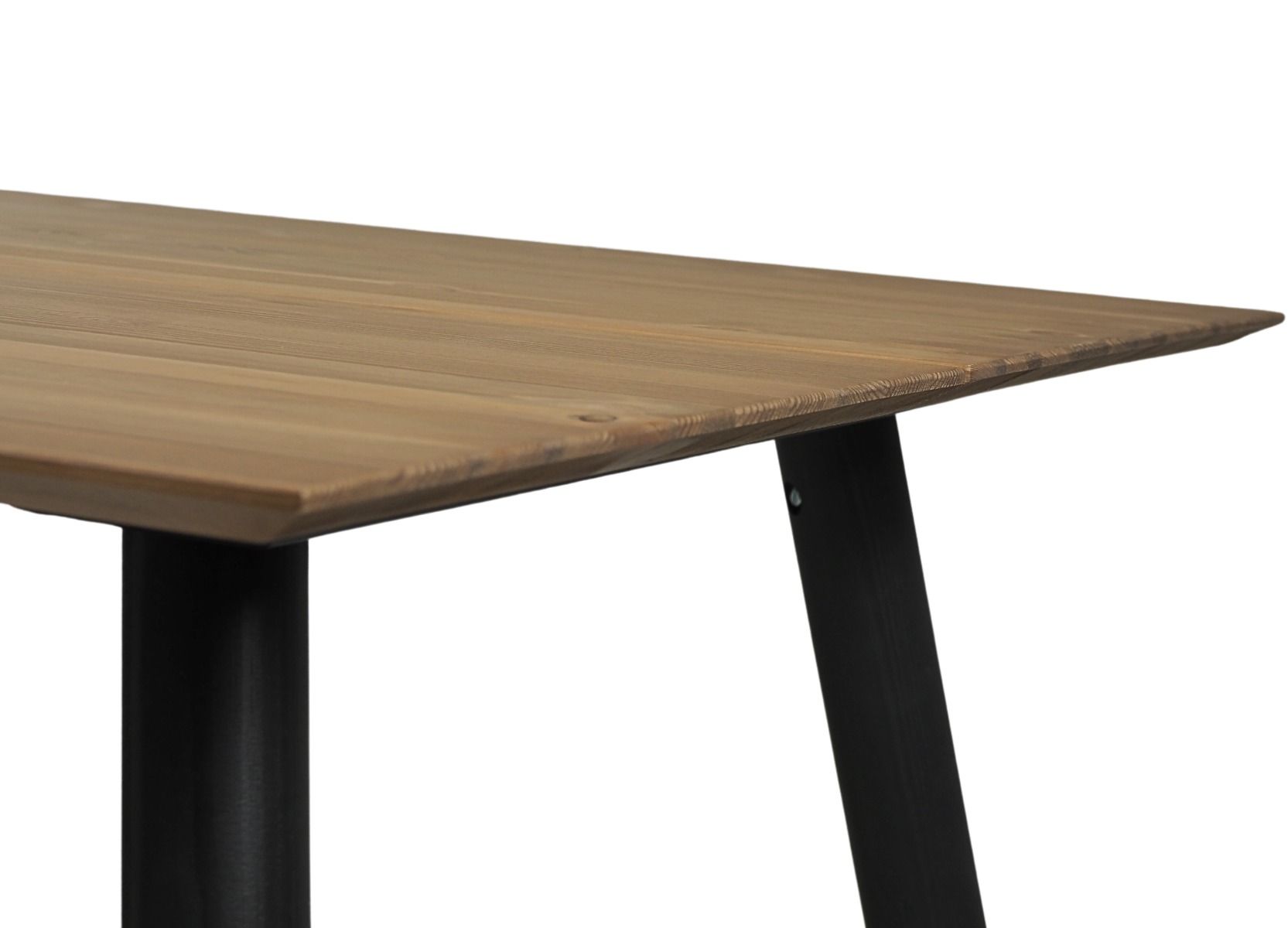 Pouta ruokapöytä 90x200, ruskea-musta