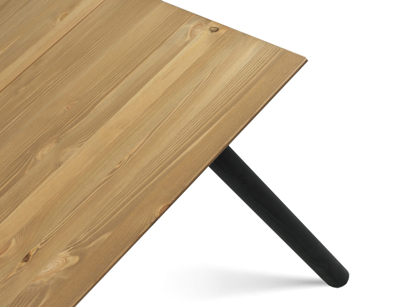 Pouta ruokapöytä 90x200, ruskea-musta