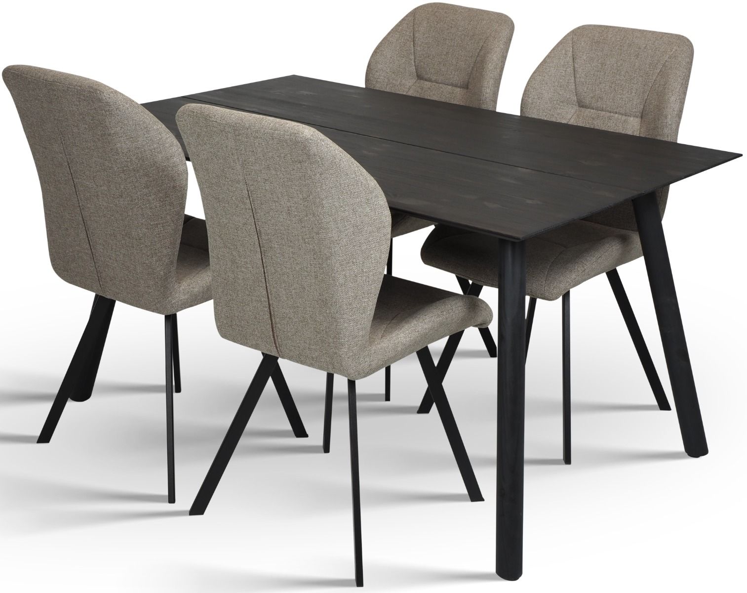 Pouta ruokapöytä 90x140, musta