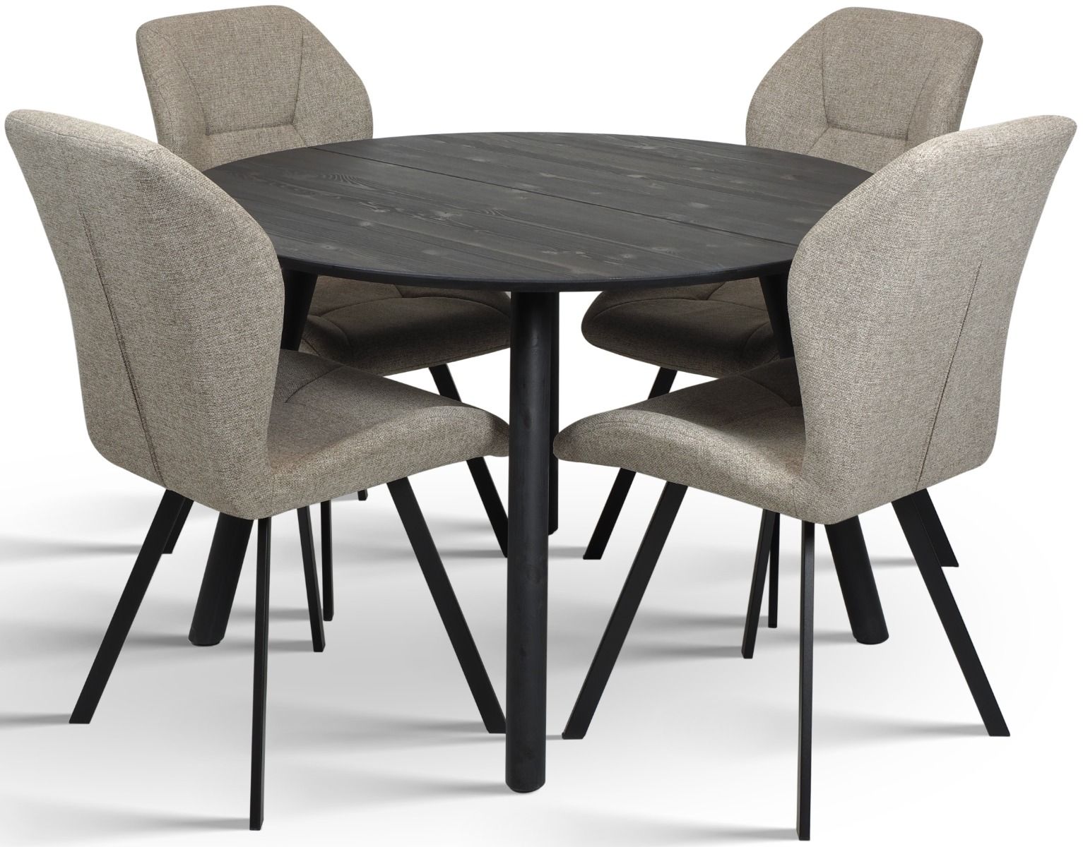 Pouta pyöreä ruokapöytä musta 115cm