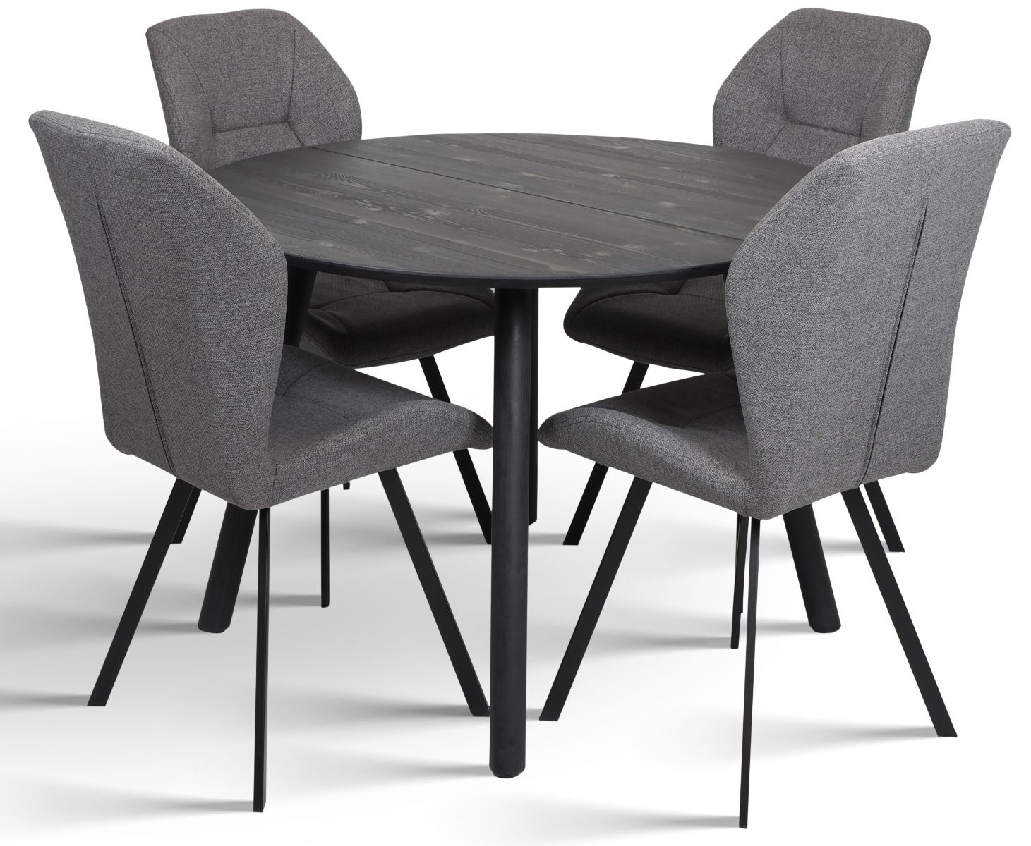 Pouta pyöreä ruokapöytä musta 115cm