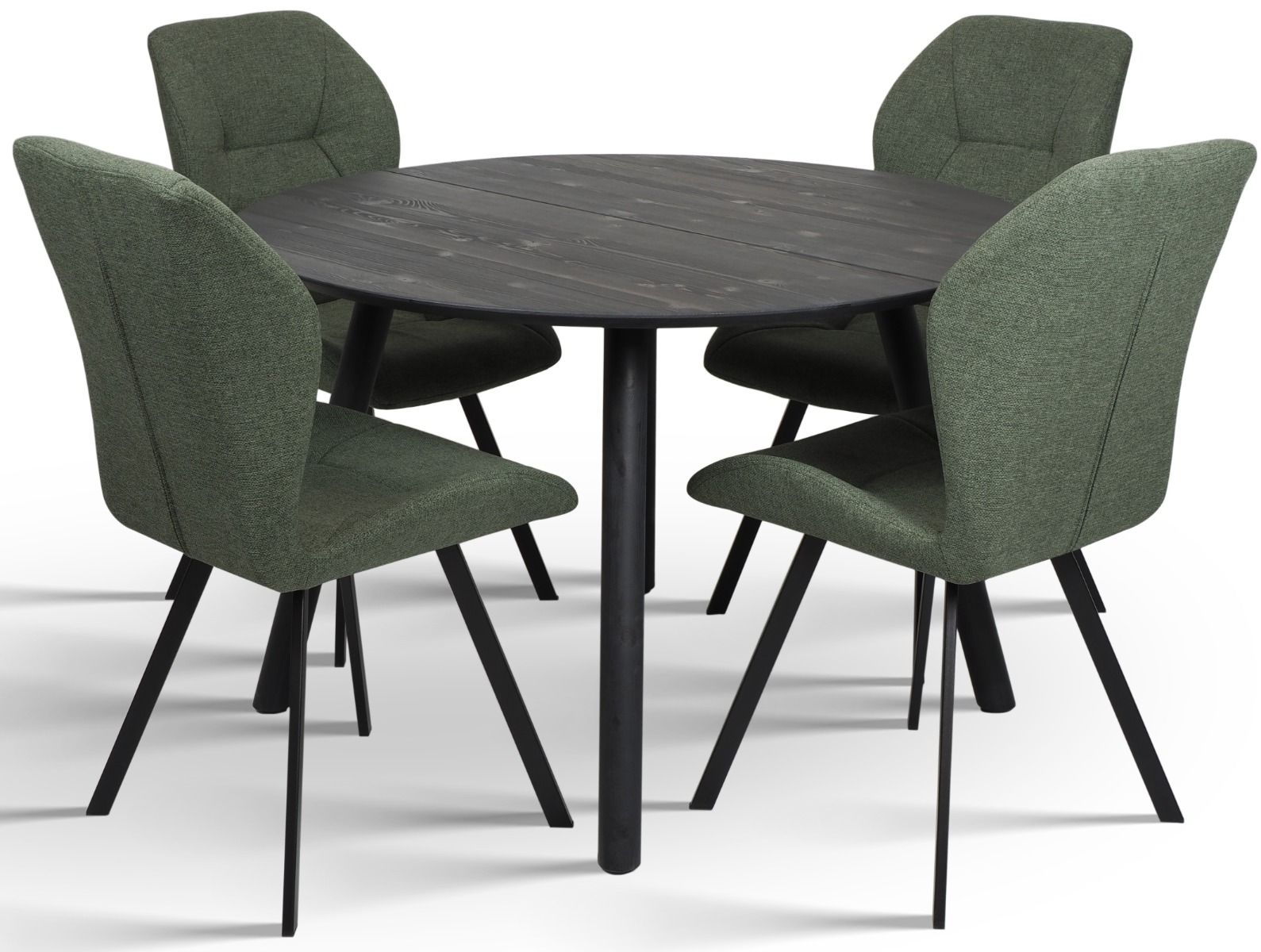 Pouta pyöreä ruokapöytä musta 115cm