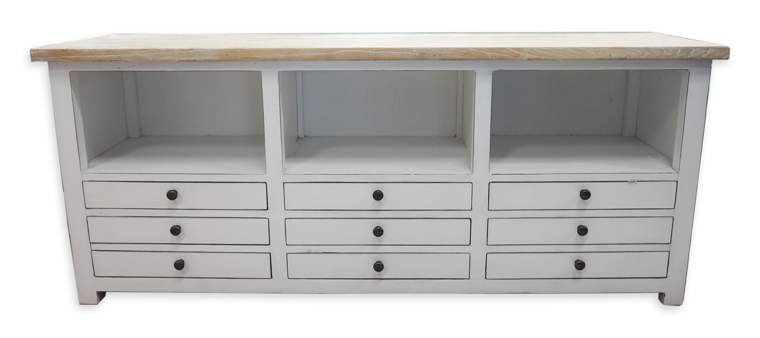 TV-taso vintage valkoinen