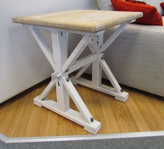 Provence Vintage -sivupöytä X-jalalla 