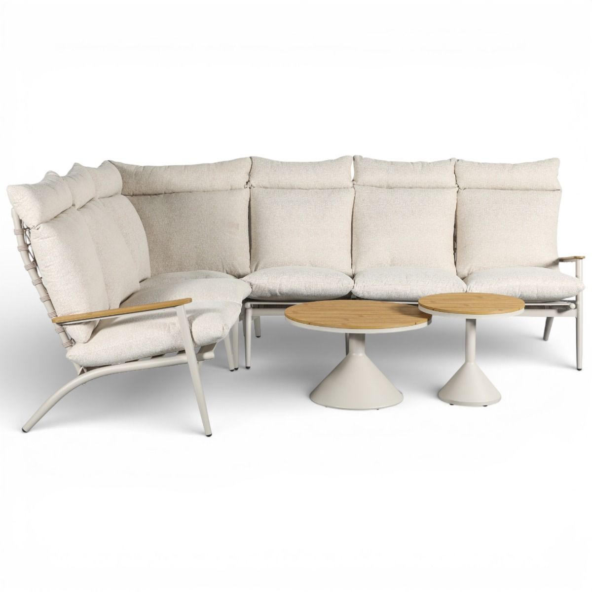 Puro kulmasohvasetti ulkokäyttöön vaalea