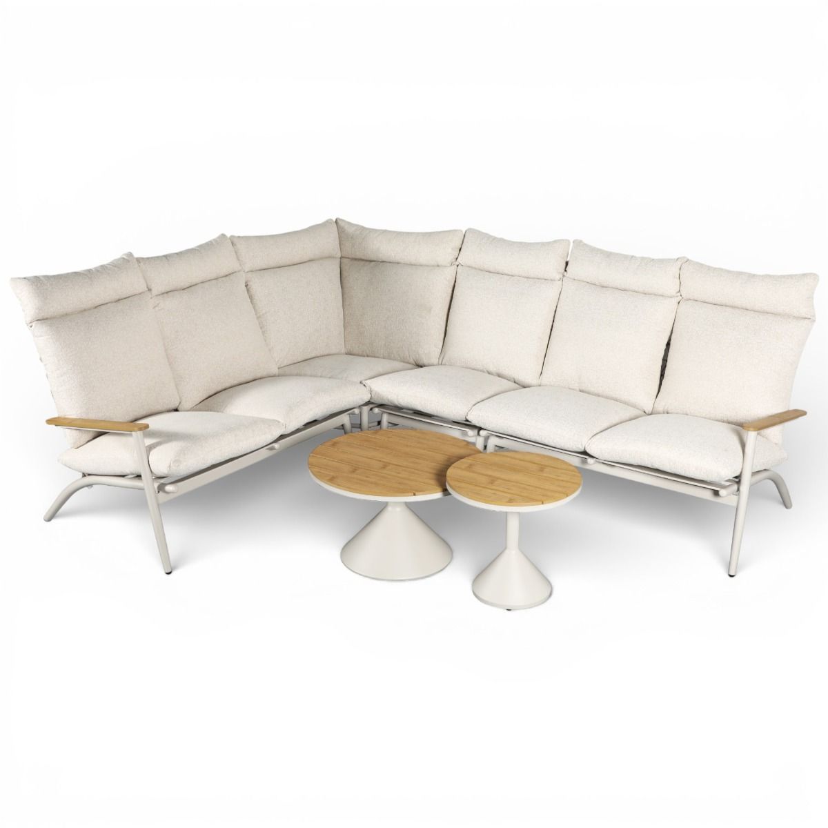 Puro kulmasohvasetti ulkokäyttöön vaalea