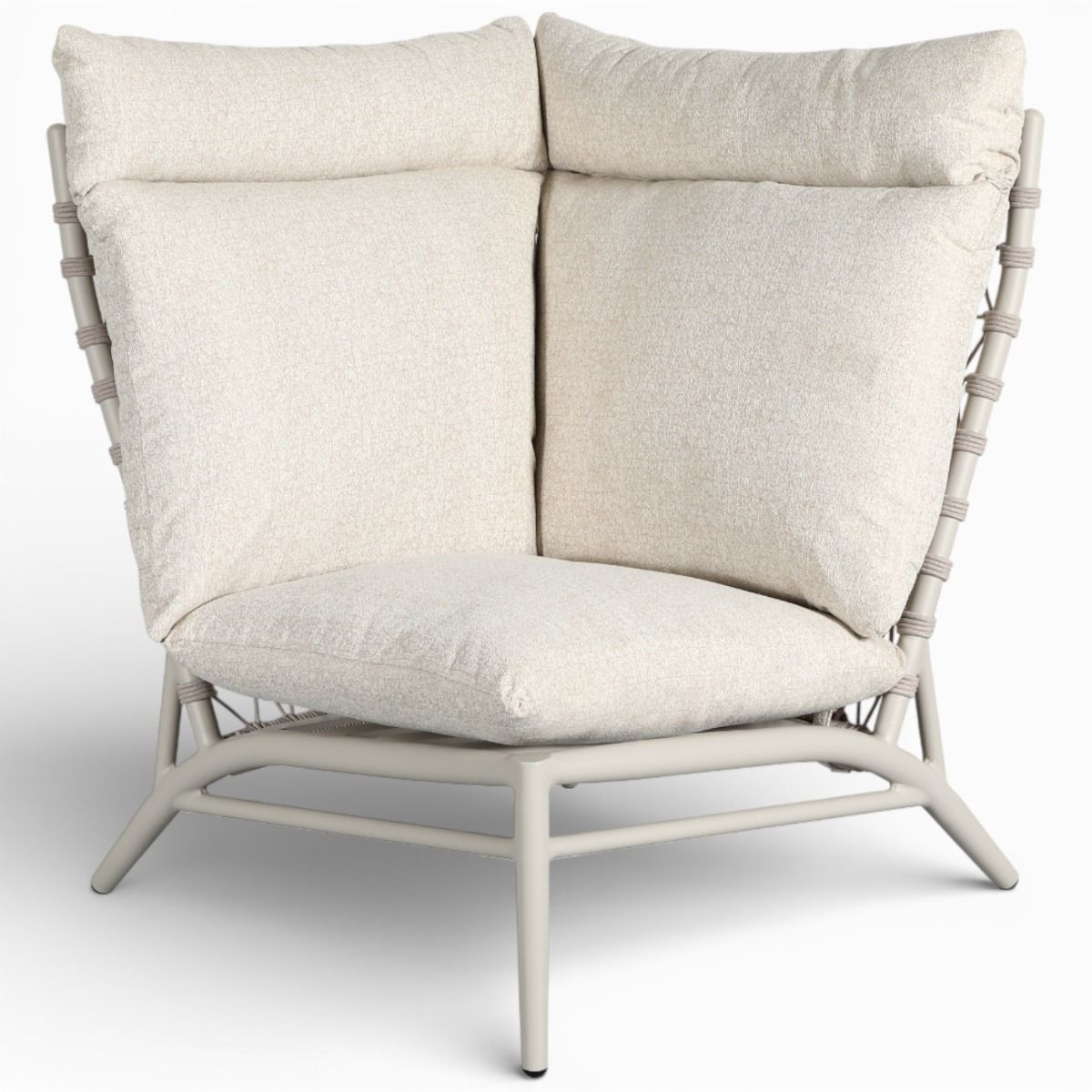 Puro kulmasohvasetti ulkokäyttöön vaalea