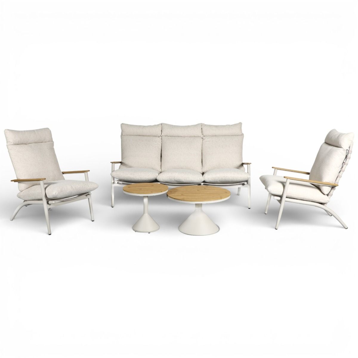 Puro sohvasetti 3+1+1 ulkokäyttöön vaalea