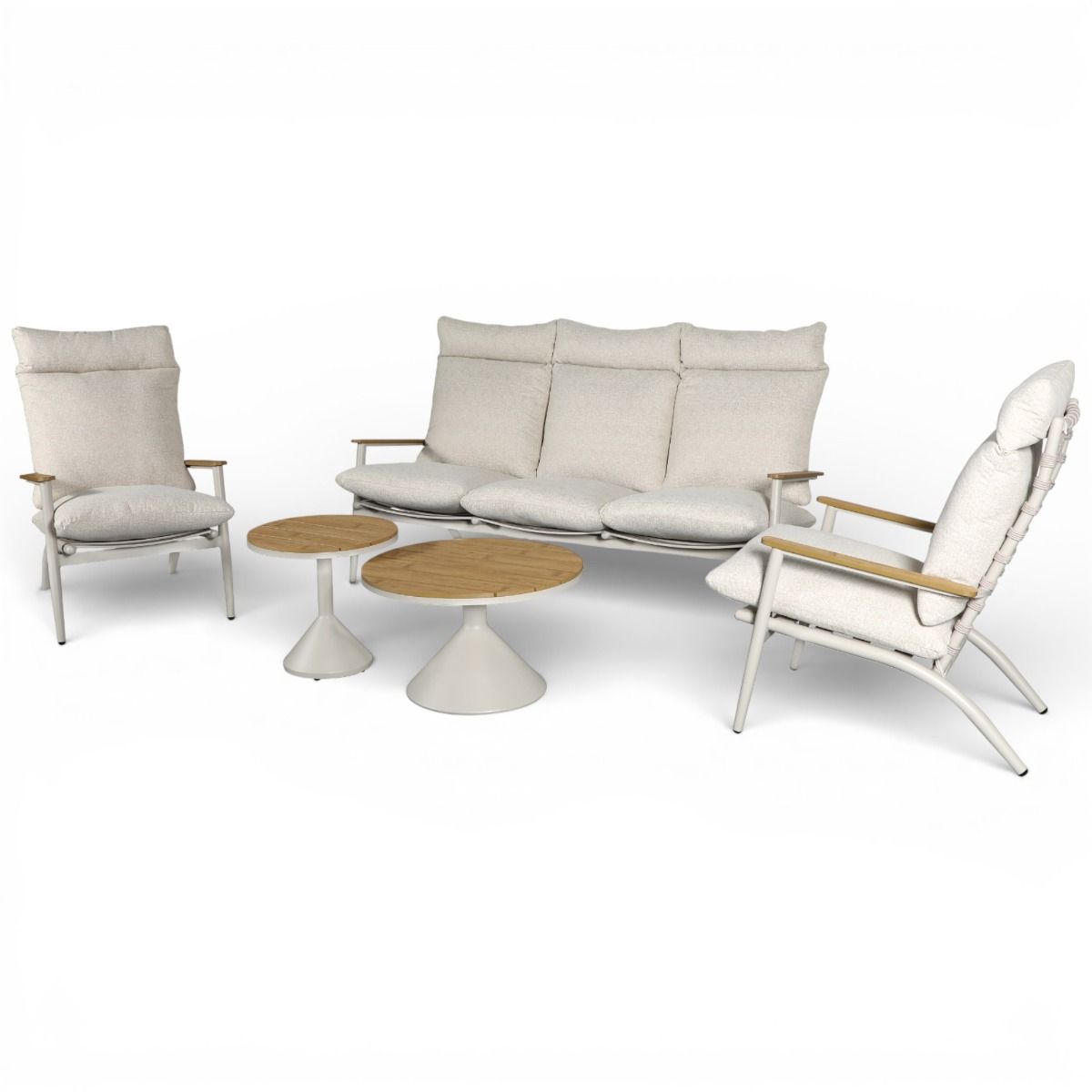 Puro sohvasetti 3+1+1 ulkokäyttöön vaalea