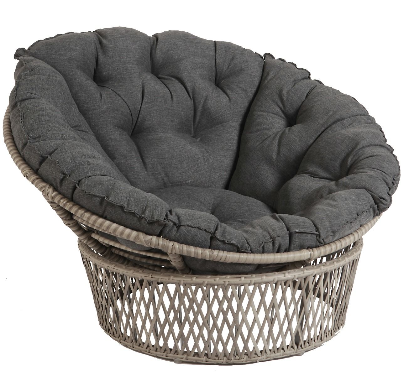 Pyöreä rottinkinen lepotuoli