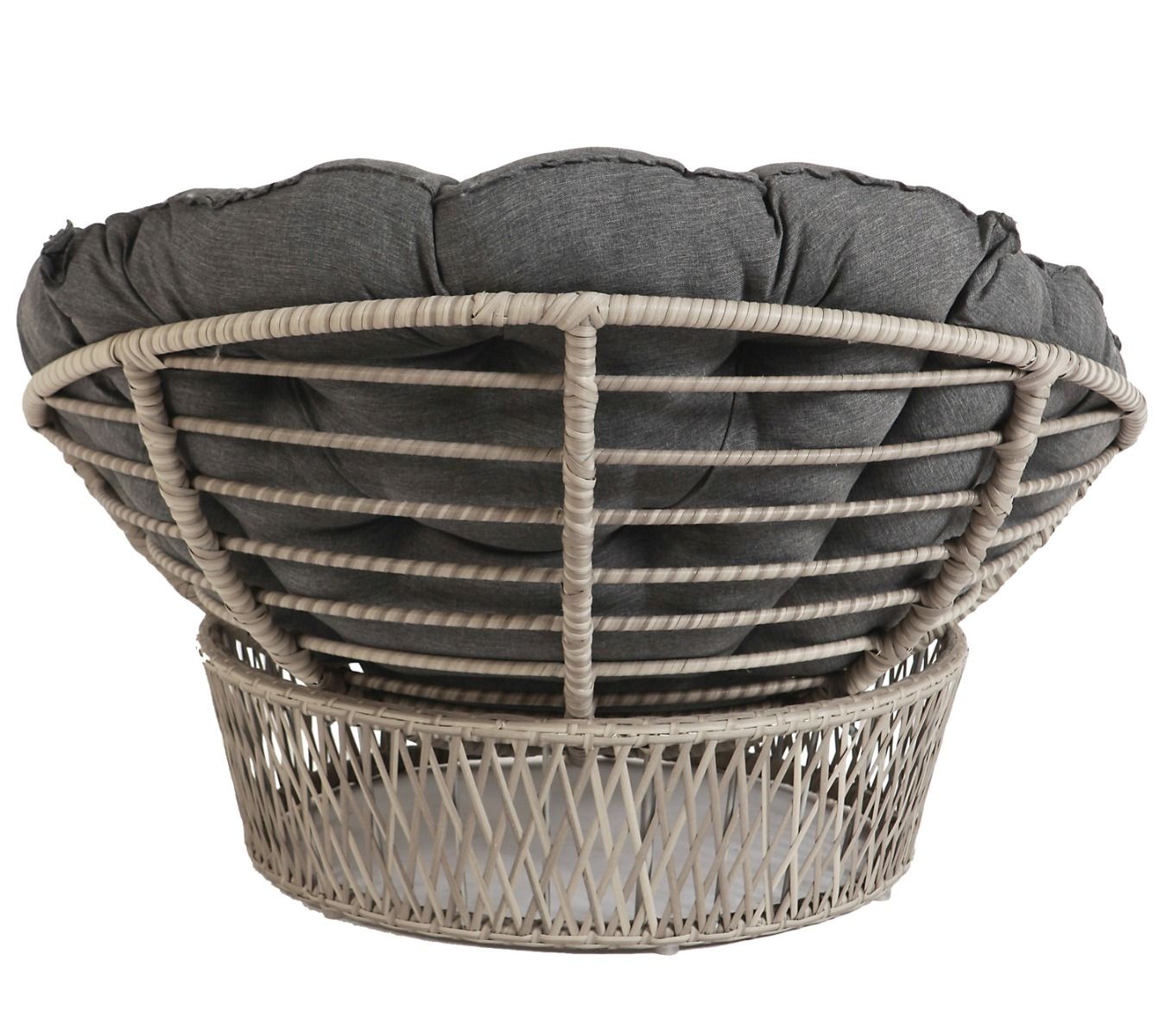 Papasan lepotuoli pyöreä, polyrottinki