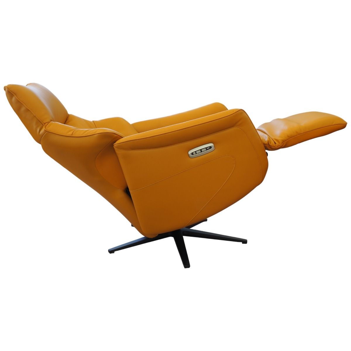 Quatro TV-tuoli sähkötoiminen, keltainen nahka