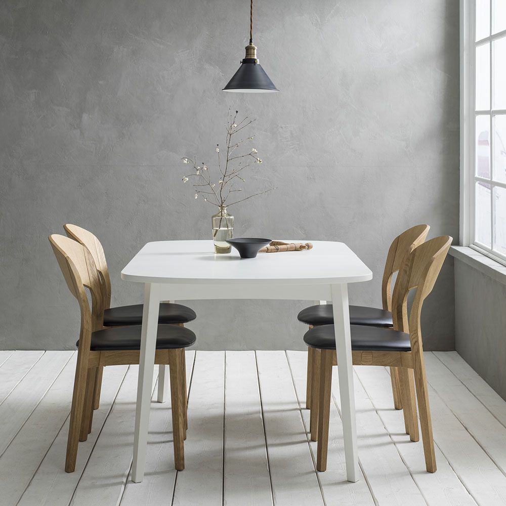 Hans K Rainbow ruokapöytä, 142cm valkoinen