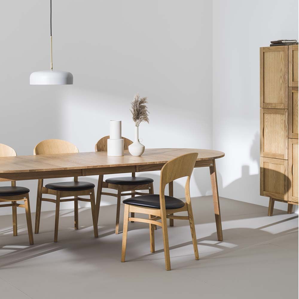 Hans K Rainbow ruokapöytä, 205cm valkolakattu