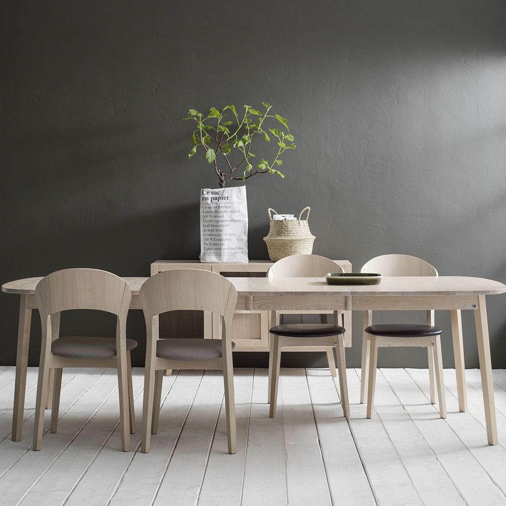 Hans K Rainbow ruokapöytä, 162cm valkolakattu