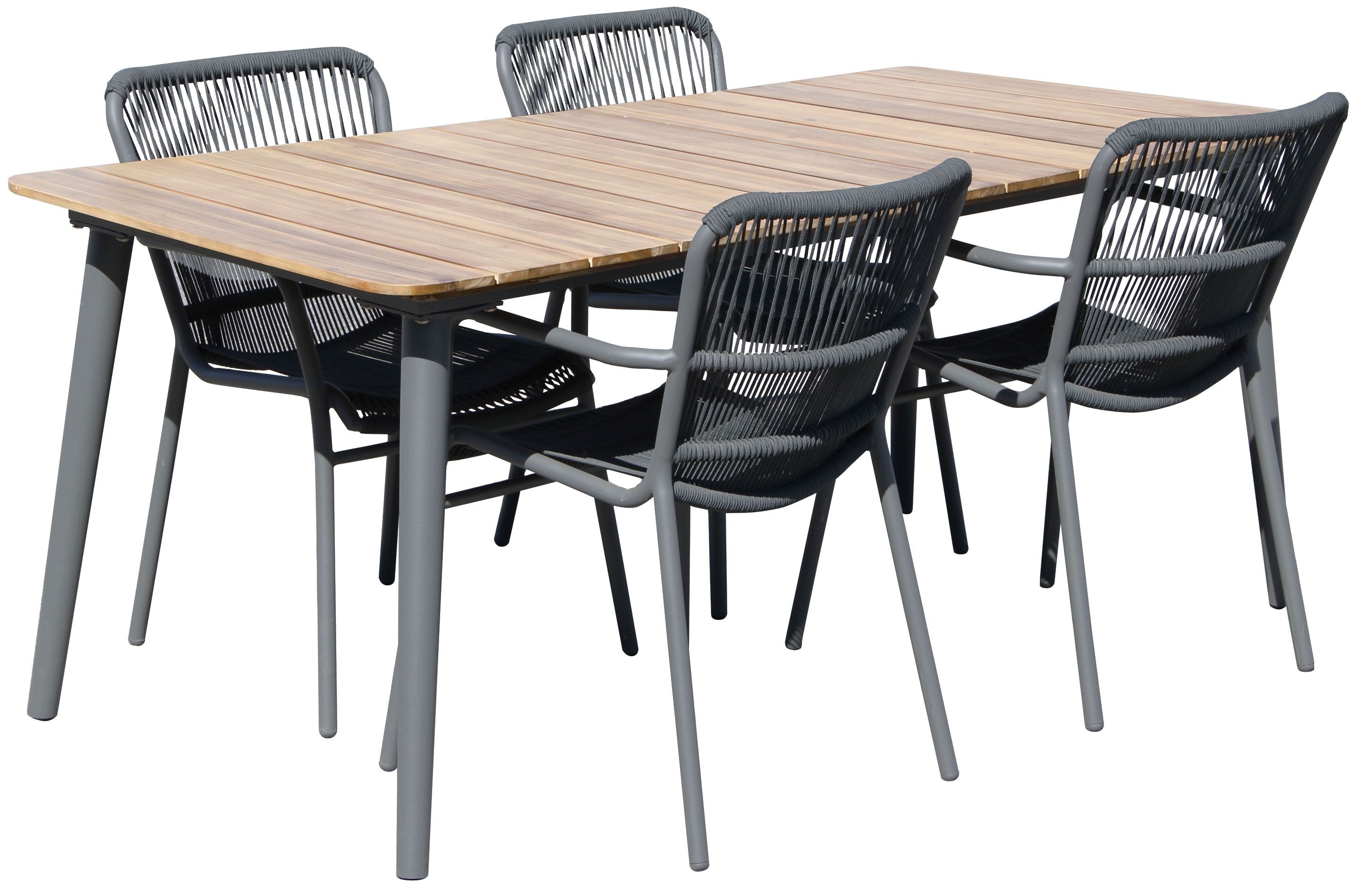 Reims ruokapöytä + tuolit, puutarhakaluste