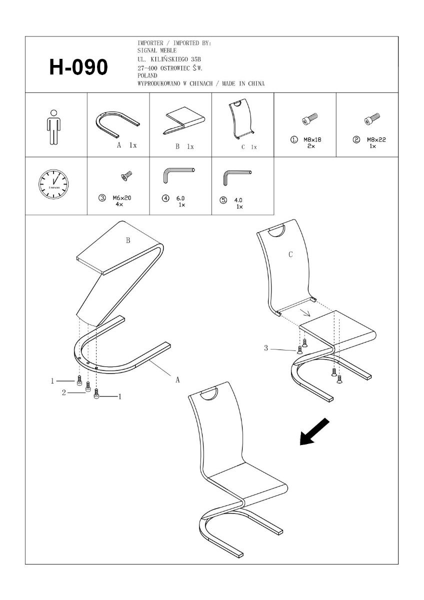 Ruokapöydän tuoli H090, harmaa