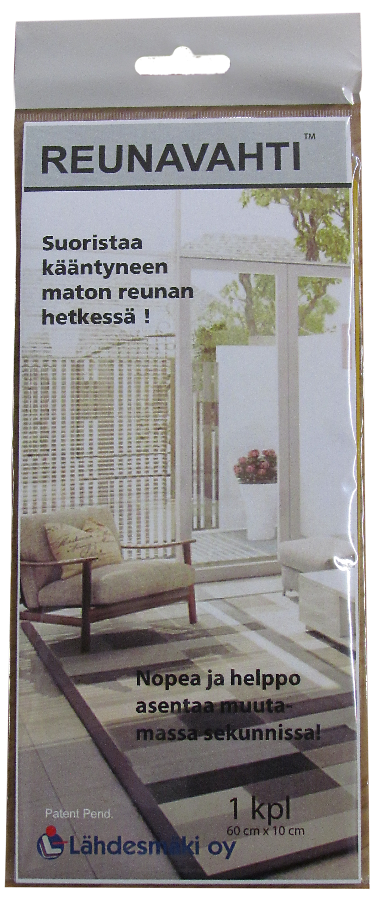 Reunavahti, suoristaa vääntyneet maton reunat