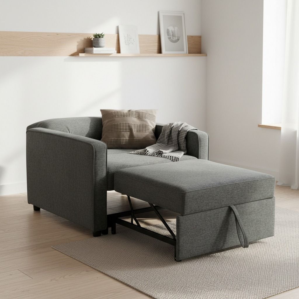 Vuodetuoli vuode avattuna