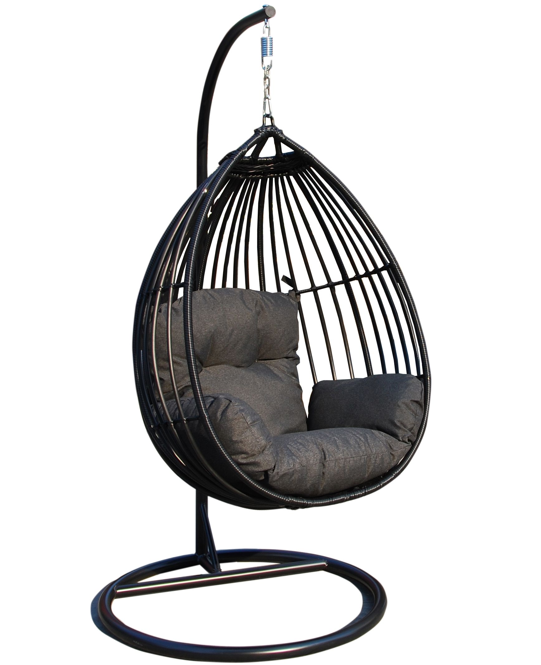 Pattaya riipputuoli + teline, tummaharmaa