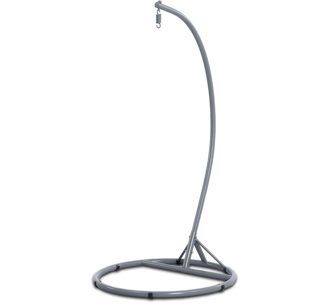 Metallinen riipputuolin teline harmaa