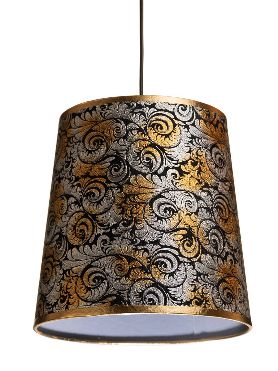 Riona-kangasvalaisin. kulta-hopea kuviointi