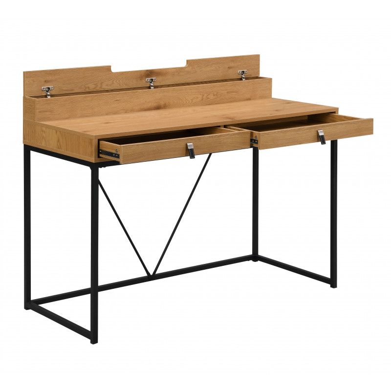 Rock Työpöytä, tammi/musta