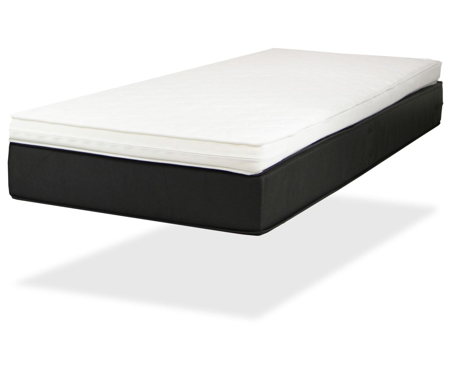 Kotimainen joustinpatja, jossa päällä paksu petauspatja