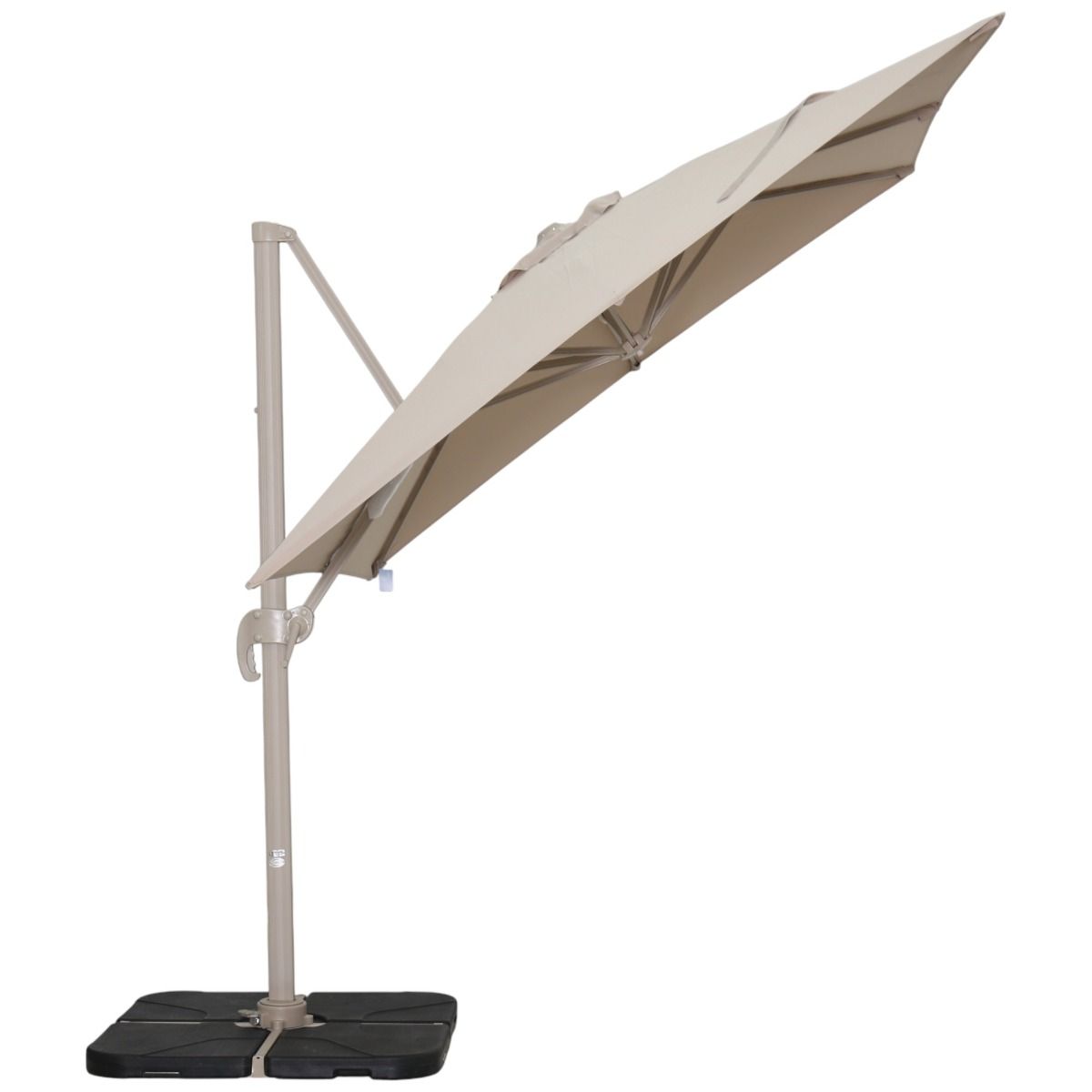 Roman aurinkovarjo 2,5 x 2,5m, hiekan väri