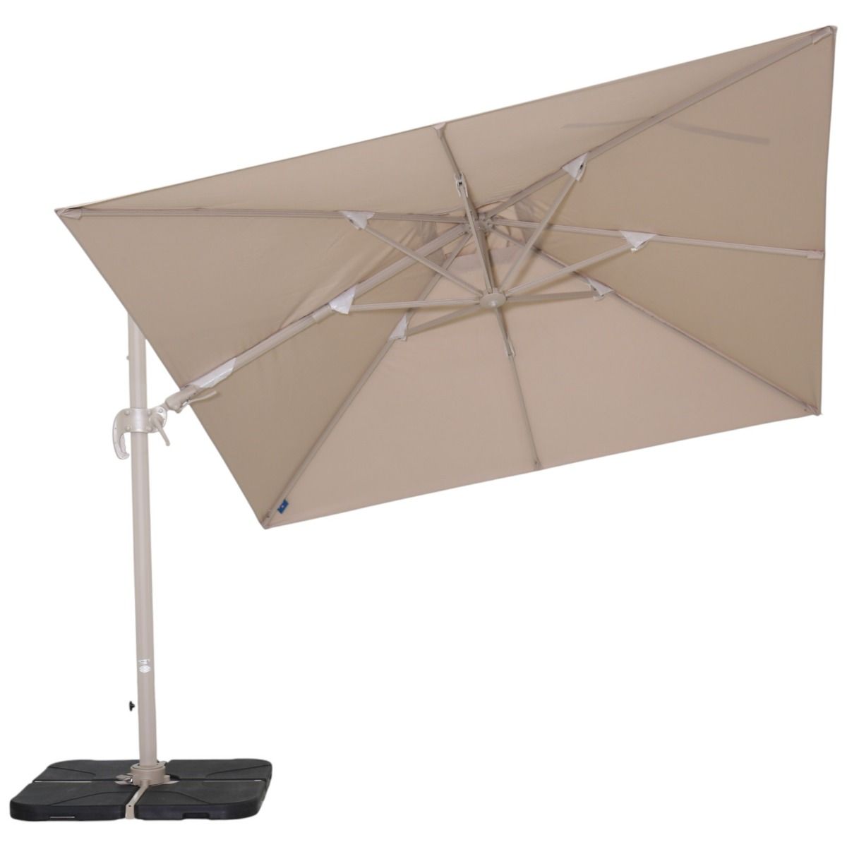 Roman LUX aurinkovarjo 3x3m, hiekan väri