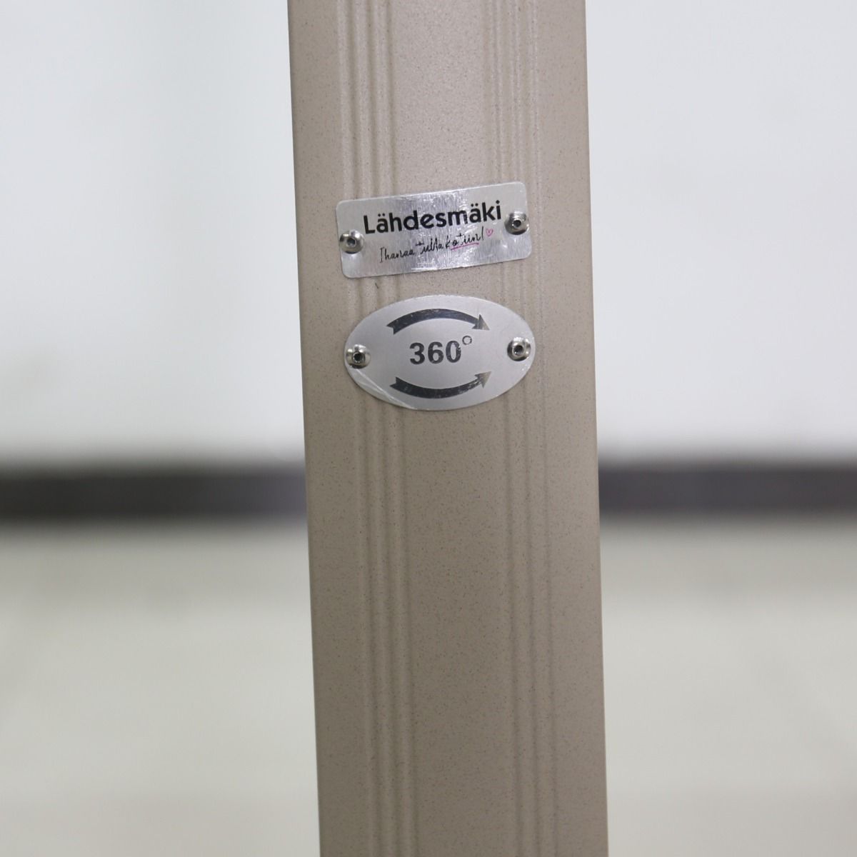 Roman LUX aurinkovarjo 3x3m, hiekan väri