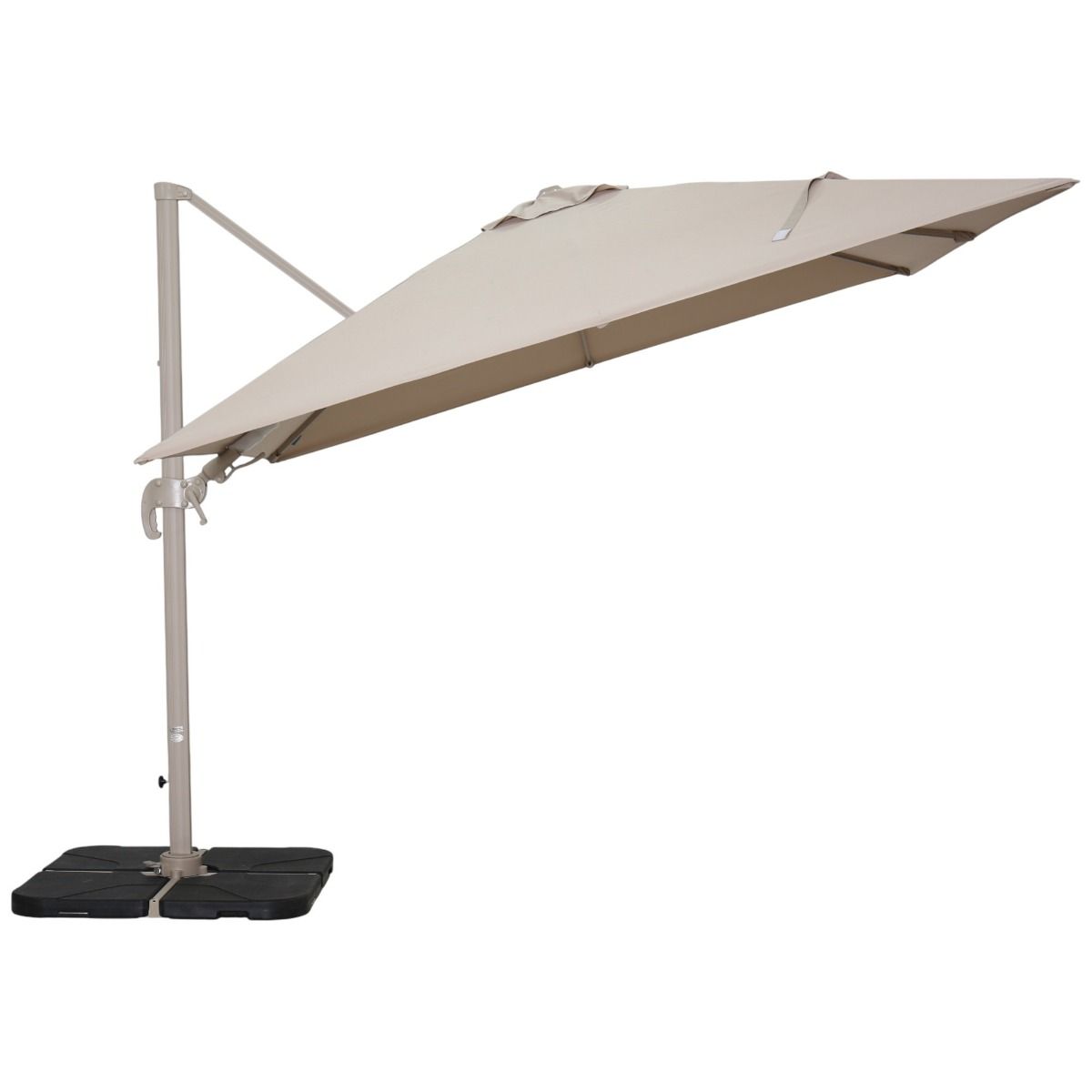 Roman LUX aurinkovarjo 3x3m, hiekan väri