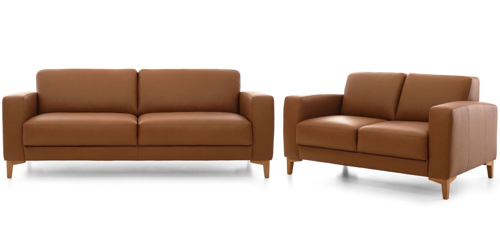 Neiser Rotterdam 3+2 sohvakalusto, ruskea nahka