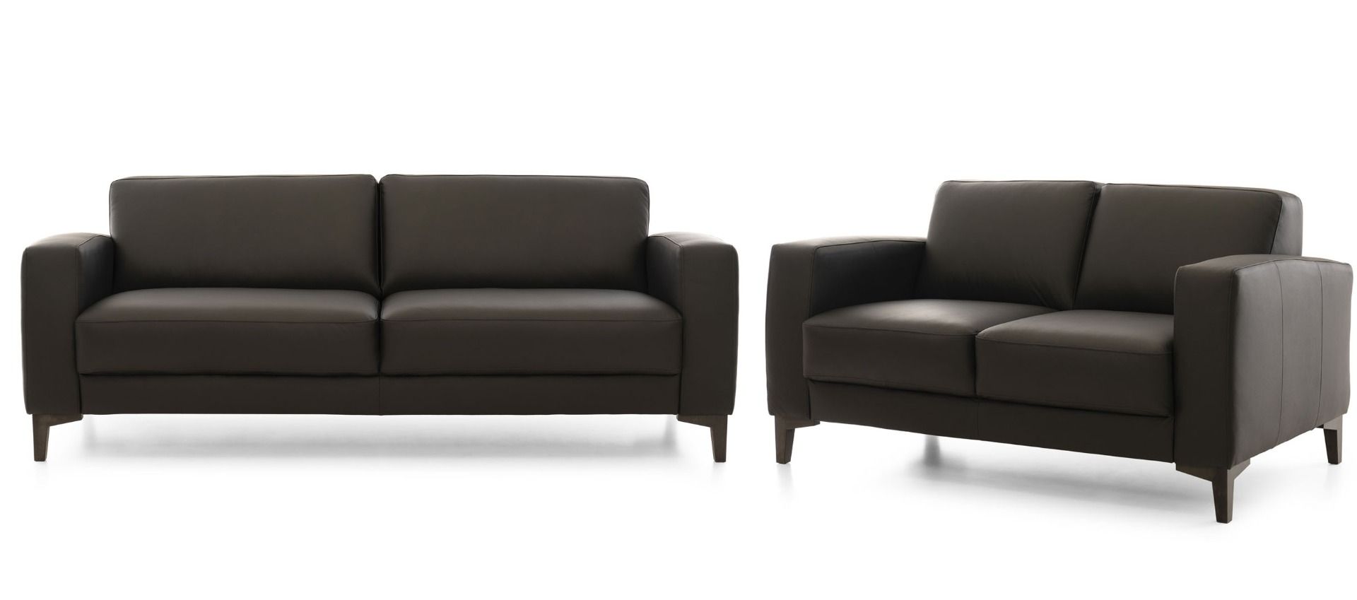 Neiser Rotterdam 3+2 sohvakalusto, musta nahka