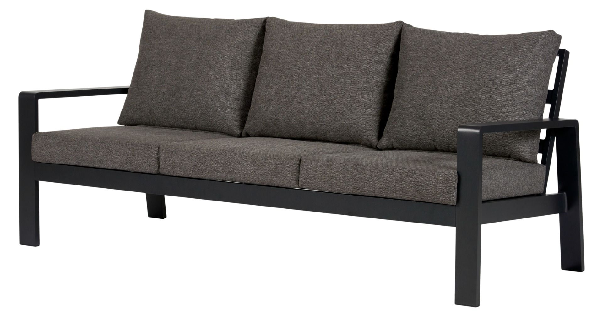 Musta sohva terassille Routa säänkestävä