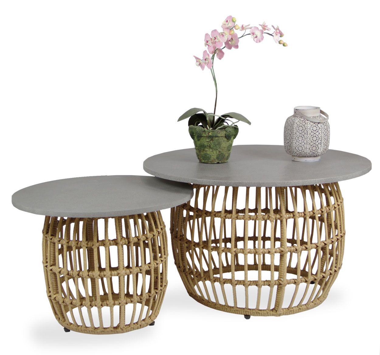 Royan sohvapöytäsetti, polyrottinki