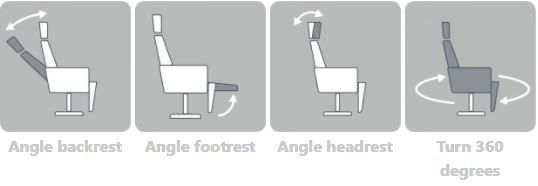 BD-Möbel Ruby Lux mekanismituoli