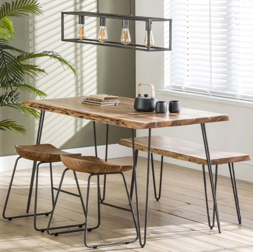 Amsterdam Edge ruokapöytä 130x70cm