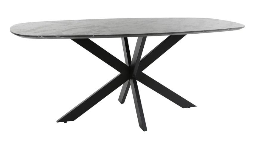 Amsterdam Onyx Cross ruokapöytä 180cm