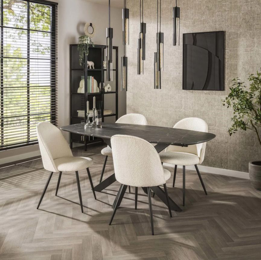 Amsterdam Onyx Cross ruokapöytä 180cm