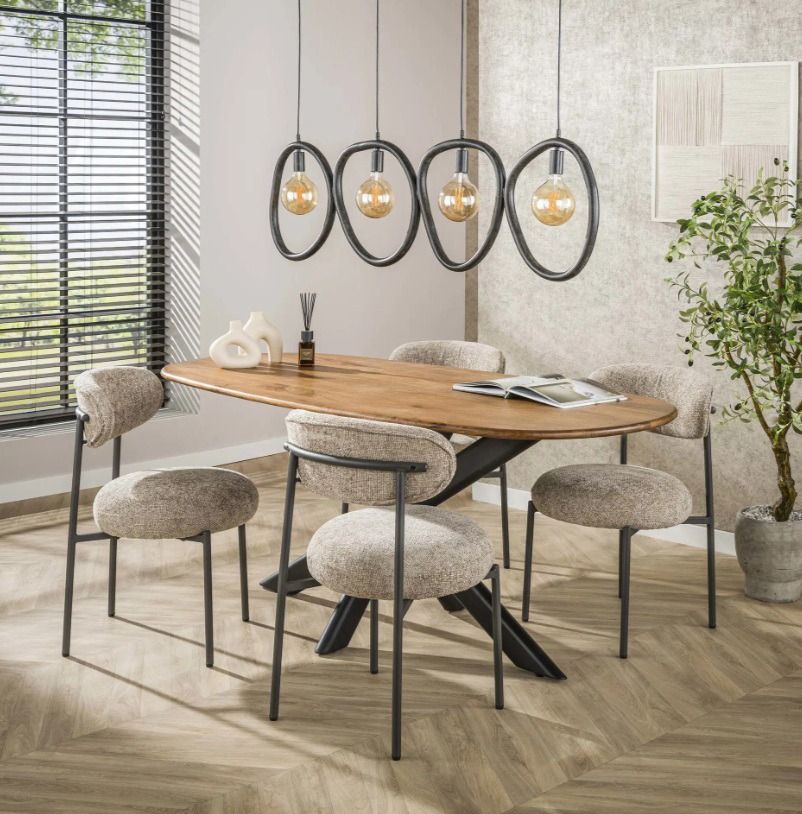 Amsterdam Cliff ruokapöytä 180cm, mangopuu