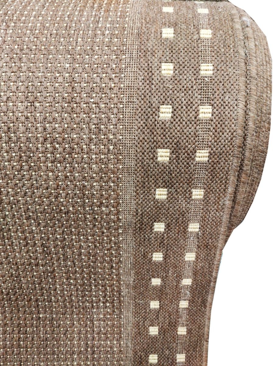 Ruutu käytävämatto, ruskea, lev.80 cm