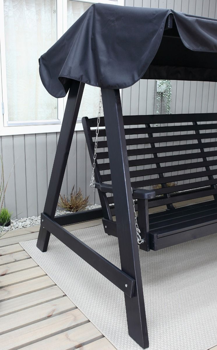 Saaristo puutarhakeinu musta