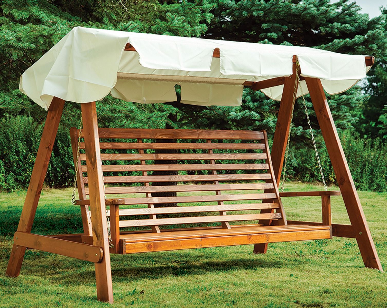 Saaristo puutarhakeinu ruskea