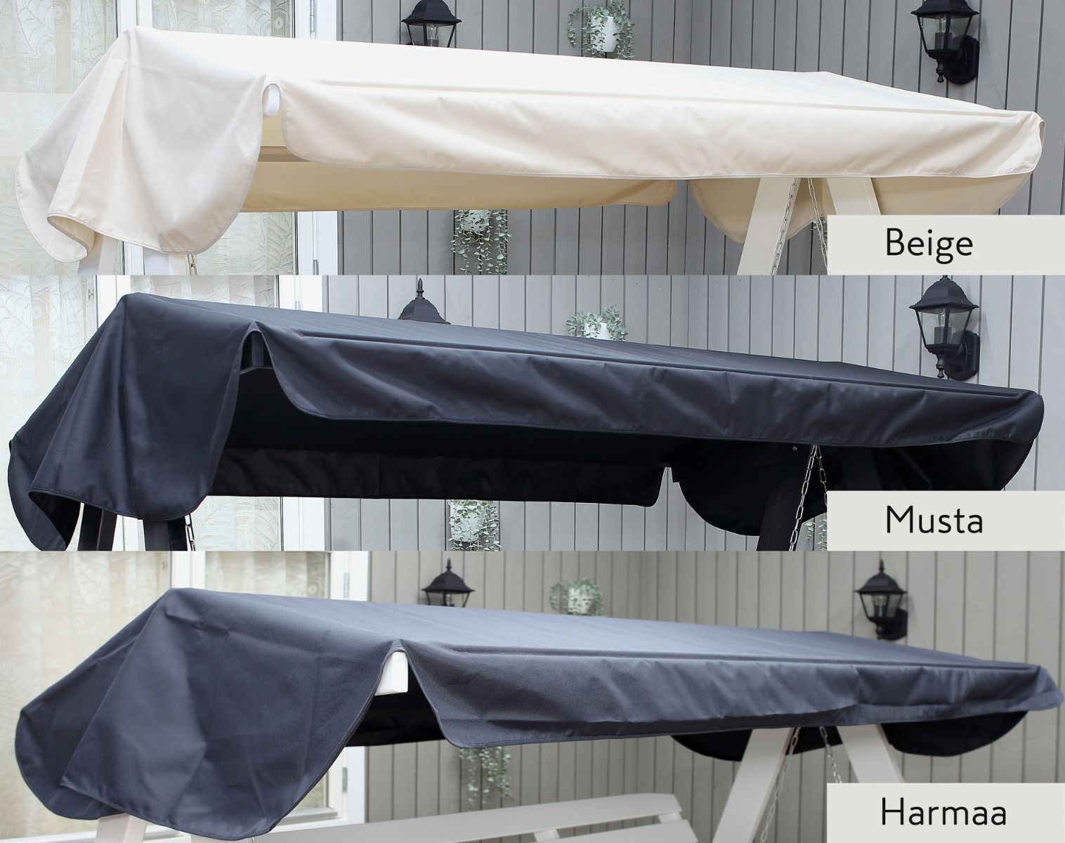 Saaristo puutarhakeinu musta