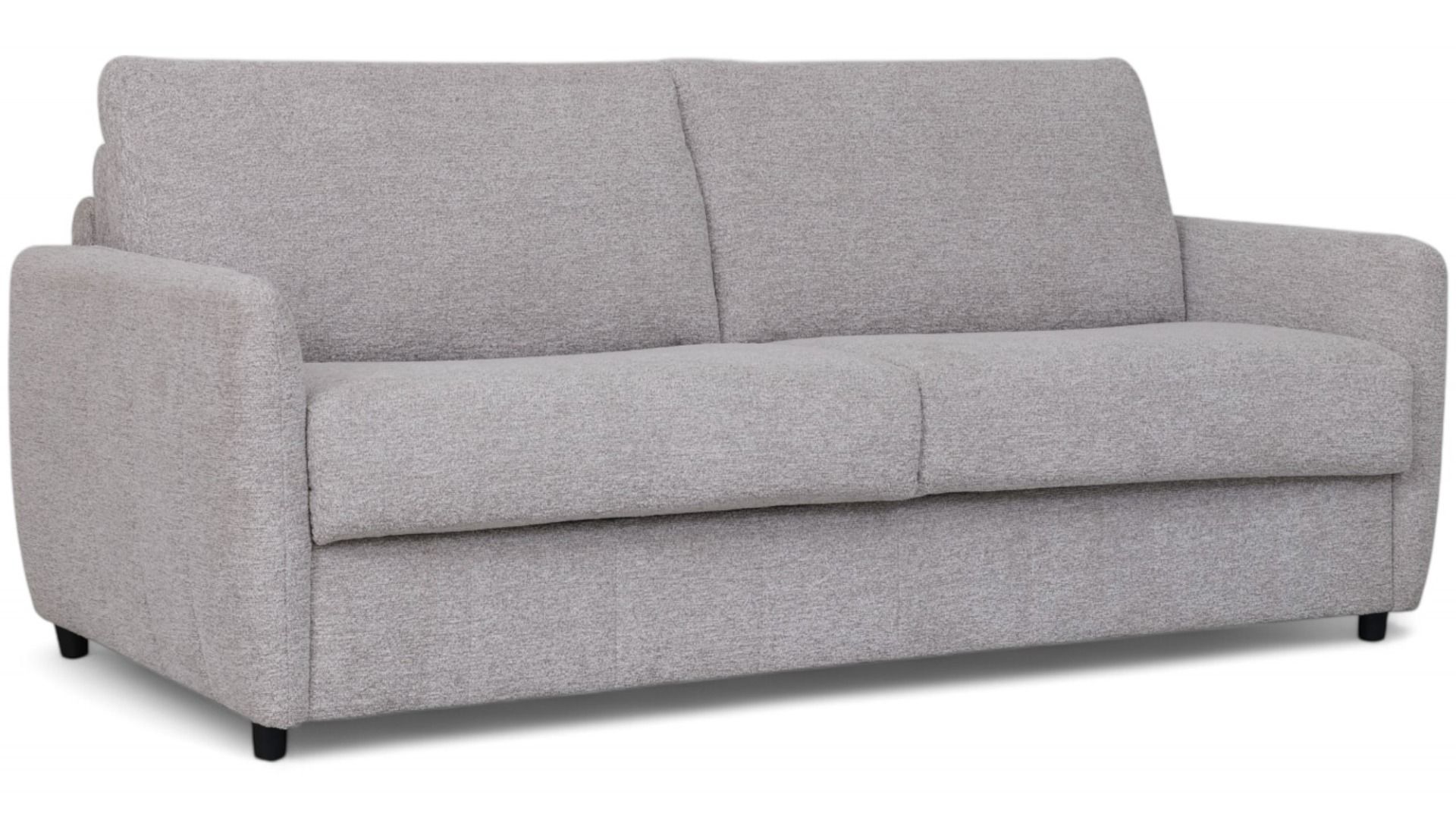 Salla vuodesohva vaaleanharmaa isolla vuoteella